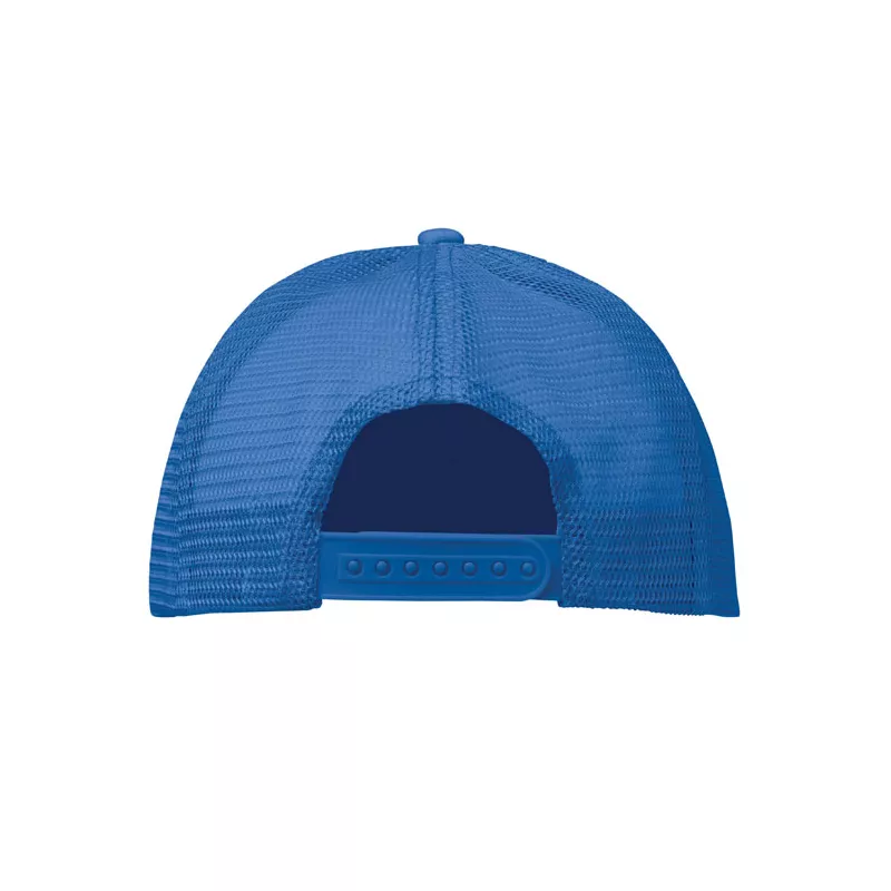 Czapka trucker 5-panelowa 150 g/m² BUBBLE - Bialy/Niebieski (MO2269-36)
