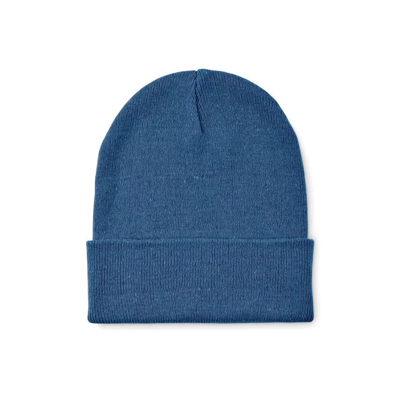 Czapka zimowa unisex z mankietem BEANIX - Niebieski (MO2705-04)