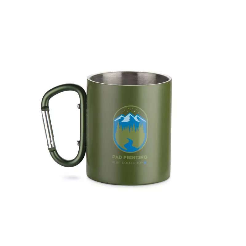 Kubek z recyklingowanej stali nierdzewnej VIVO 250 ml - zielony (16405-05)