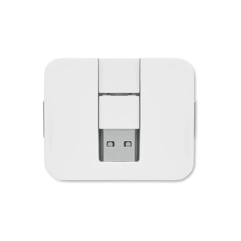 Hub USB 4-portowy z USB-C SQUARE-C - Bialy (MO2254-06)