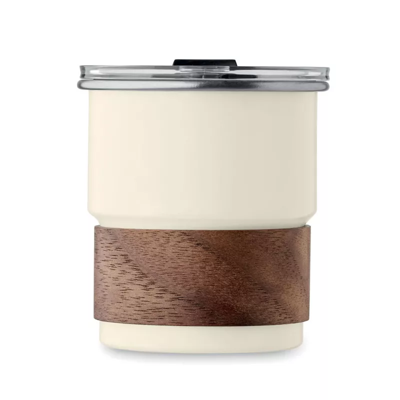 Kubek stalowy ze słomką 260 ml MATE - Bezowy (MO2423-13)