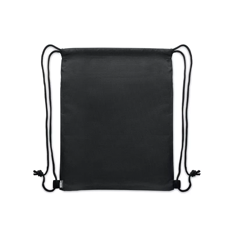 Worek ze sznurkiem z RPET 600D z kieszenią BANGKOK BAG - Khaki (MO2639-39)