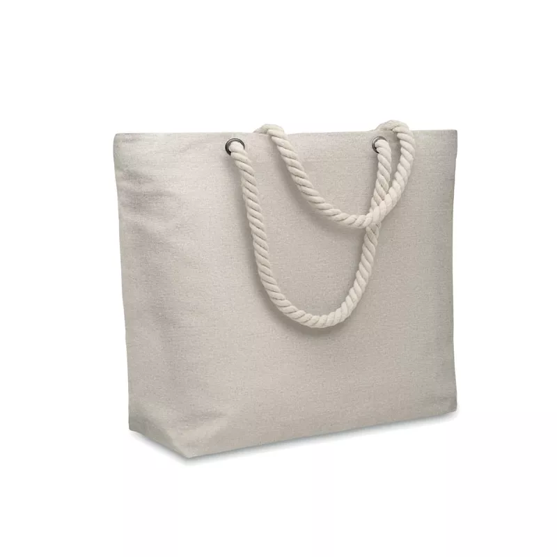 Torba plażowa z bawełny z recyklingu 220 g/m² MARE - Szary (MO2188-07)