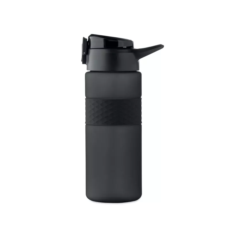 Butelka z RPET ze słomką 700 ml ISJFORDEN - Czarny (MO2755-03)