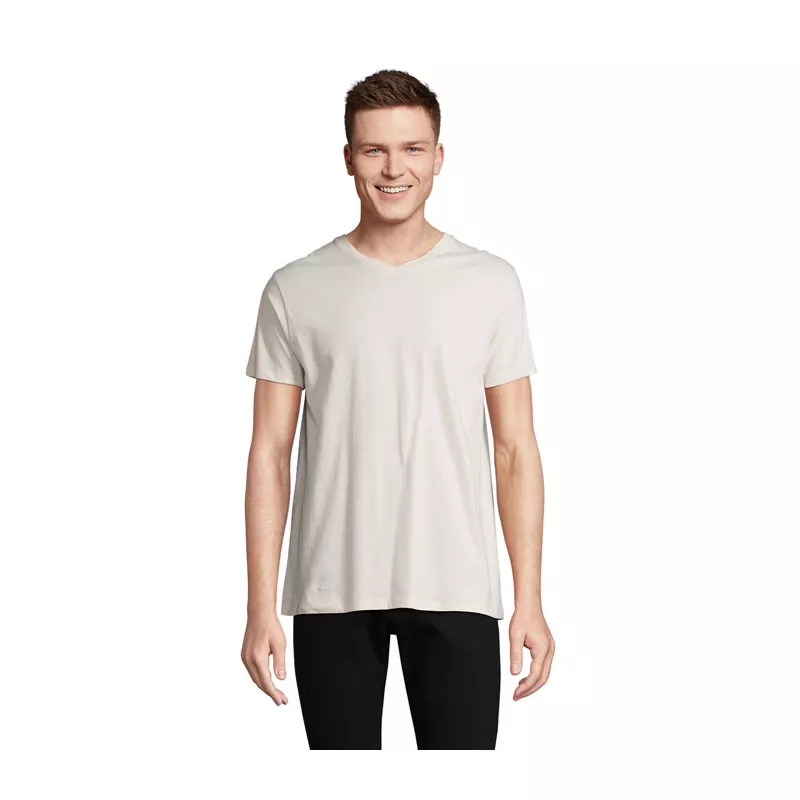 Koszulka unisex z dekoltem w serek Sol's REGENT V - Off-White (S04765-WW)