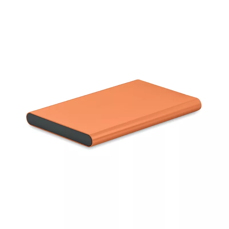 Powerbank płaski 4000 mAh aluminiowy POWERFLAT C - Pomaranczowy (MO6825-10)