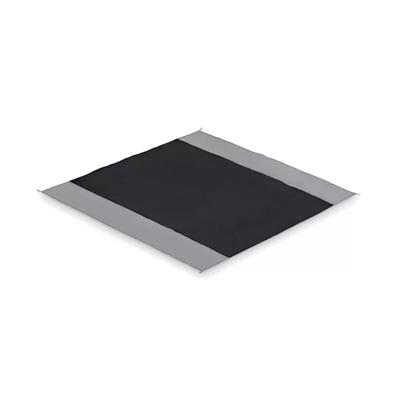 Mata plażowa duża z poliestru 200x210 cm NOSAND - Czarny (MO2882-03)