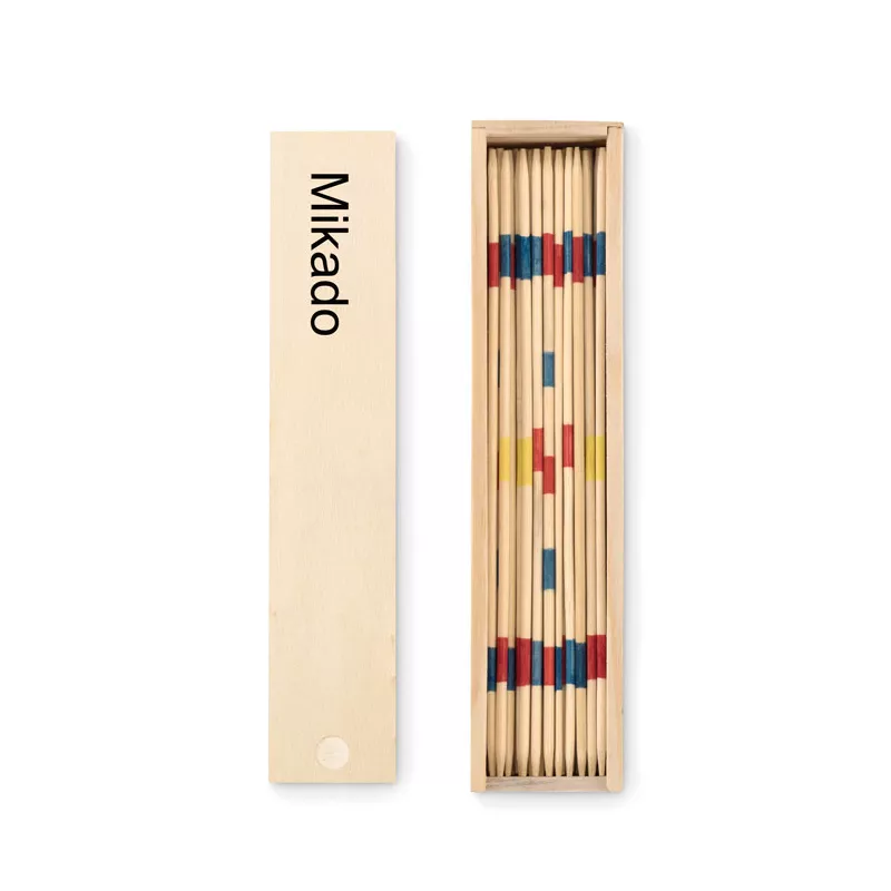 Bierki mikado w drewnianym pudełku MINI MIKADO - Drewna (MO9189-40)