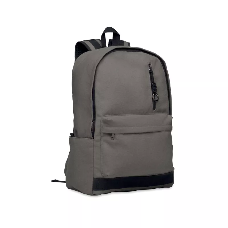 Plecak na laptop 15" z recyklingu 450 g/m² LEIRUR - Kamienny Szary (MO2391-15)