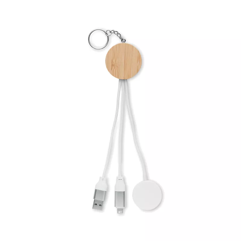 Kabel do ładowania 4 w 1 z ładowarką zegarka BULE - Bialy (MO2451-06)