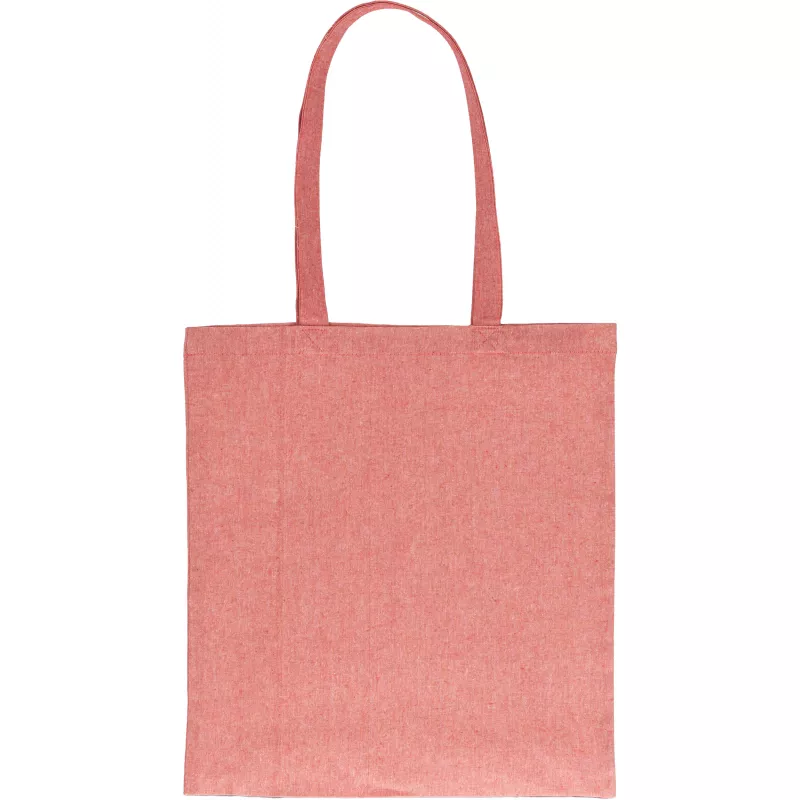 Torba bawełniana z recyklingu z długimi uszami 140 g/m2 LAMBERTO - czerwony (6235805)