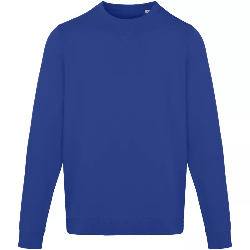 Jasper organiczna bluza unisex z recyklingu o gramaturze 280 g/m² z okrągłym dekoltem i certyfikatem OCS - Niebieski (39561-BLUE)