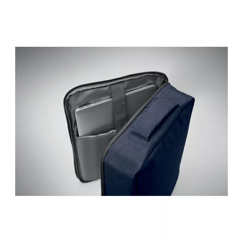 Plecak na laptop 15" z RPET LAUGAR - Francuski Granat (MO2305-85)