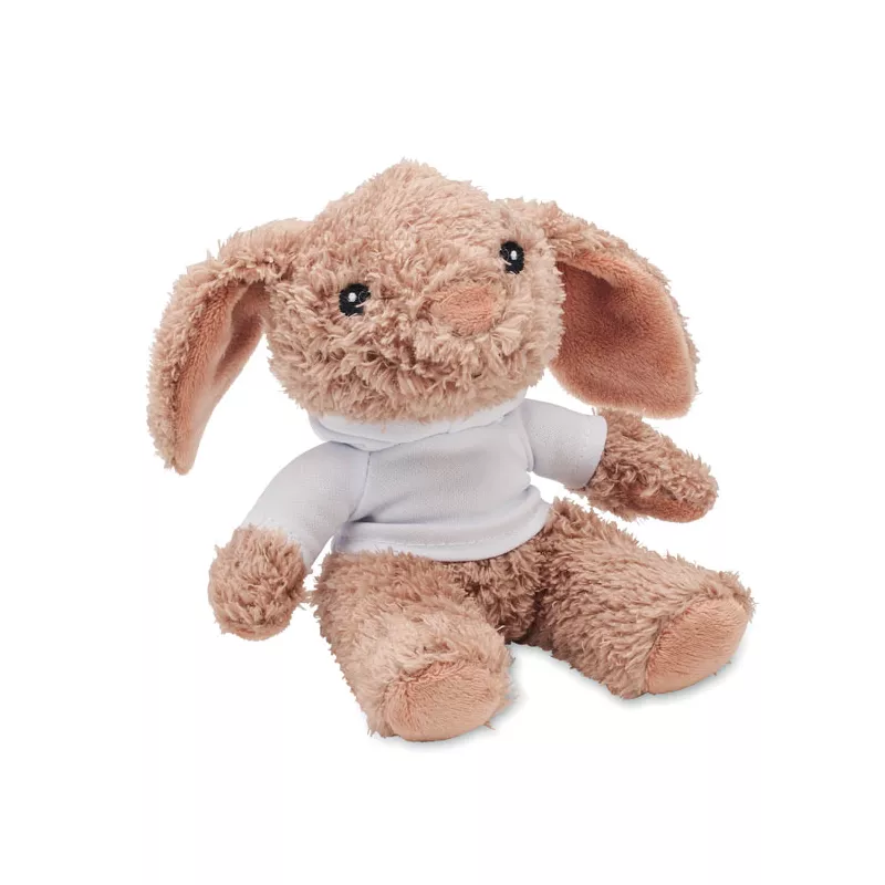 Pluszowy królik w bluzie z kapturem BUNNY - Bialy (MO2121-06)