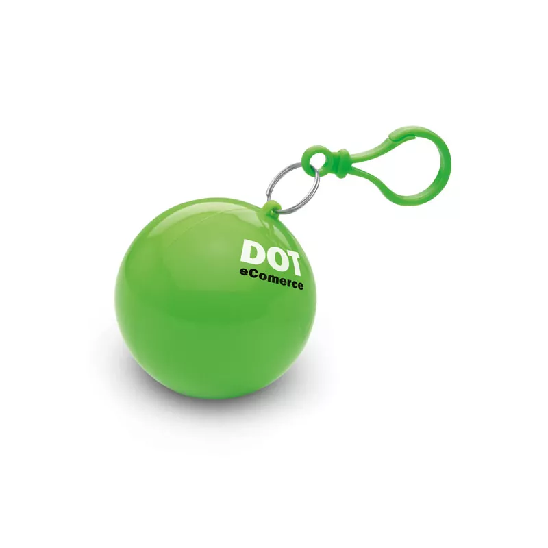 Ponczo przeciwdeszczowe w etui z karabińczykiem NIMBUS - Limonka (MO7421-48)
