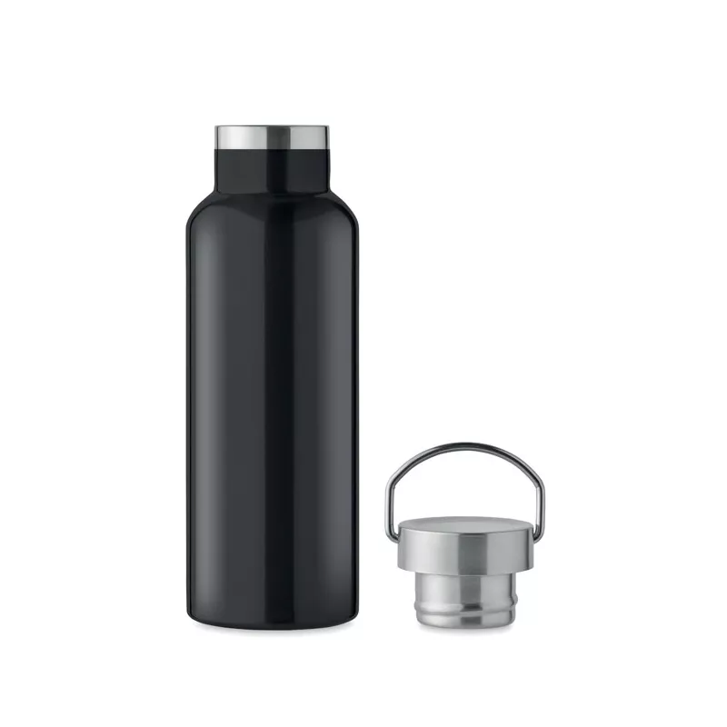 Butelka termiczna z recyklingu 500 ml FLORENCE - Czarny (MO2107-03)