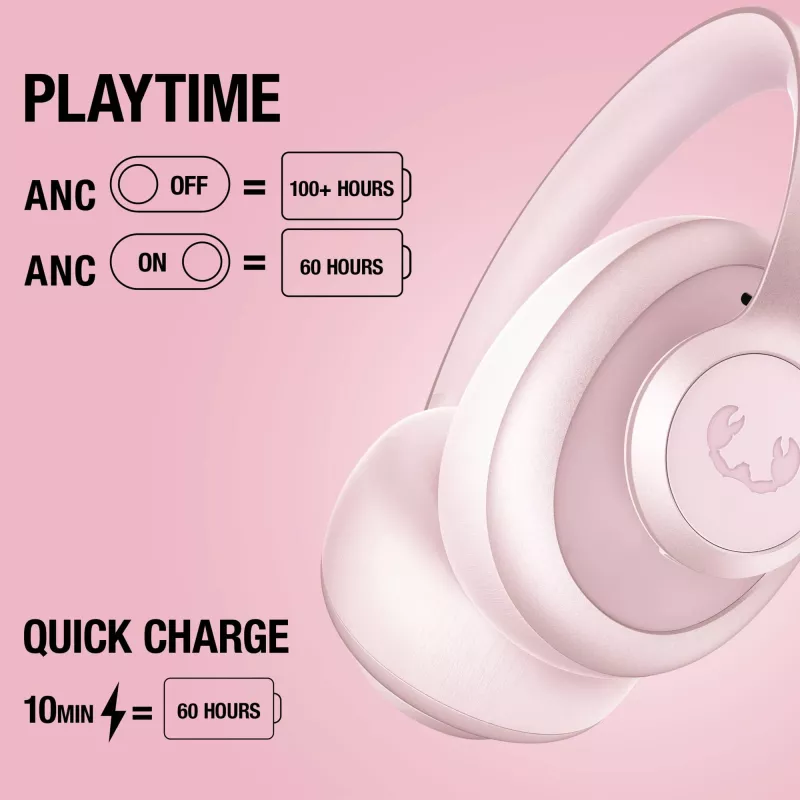 Fresh 'n Rebel Clam Ace 2 Słuchawki Over-Ear ANC - różowy (LT49744-N0076)