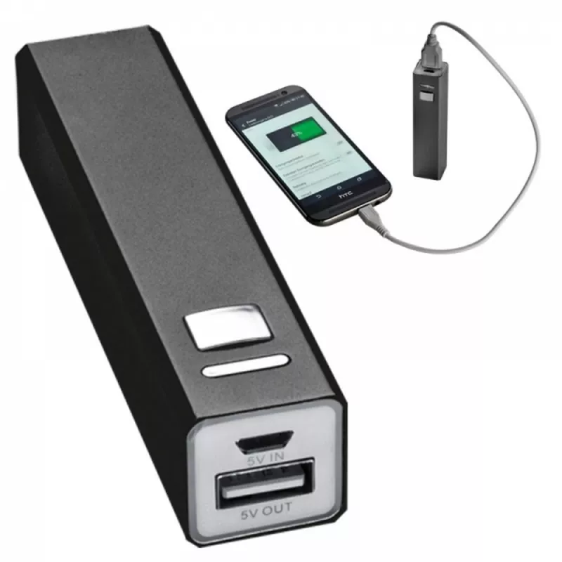 Power bank 2200 mAh PORT HOPE - czarny (302903)