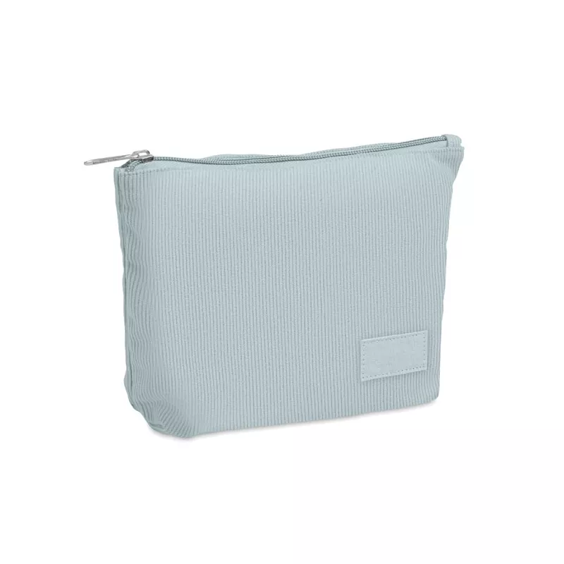 Kosmetyczka sztruksowa z podszewką 220 g/m² CORDY T - Baby Blue (MO2876-66)