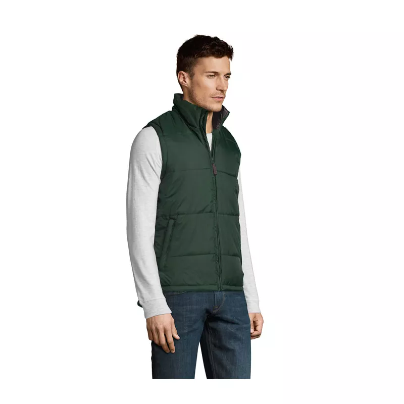 Kamizelka męska pikowana Sol's WARM - Ciemno-Zielony (S44002-FG)