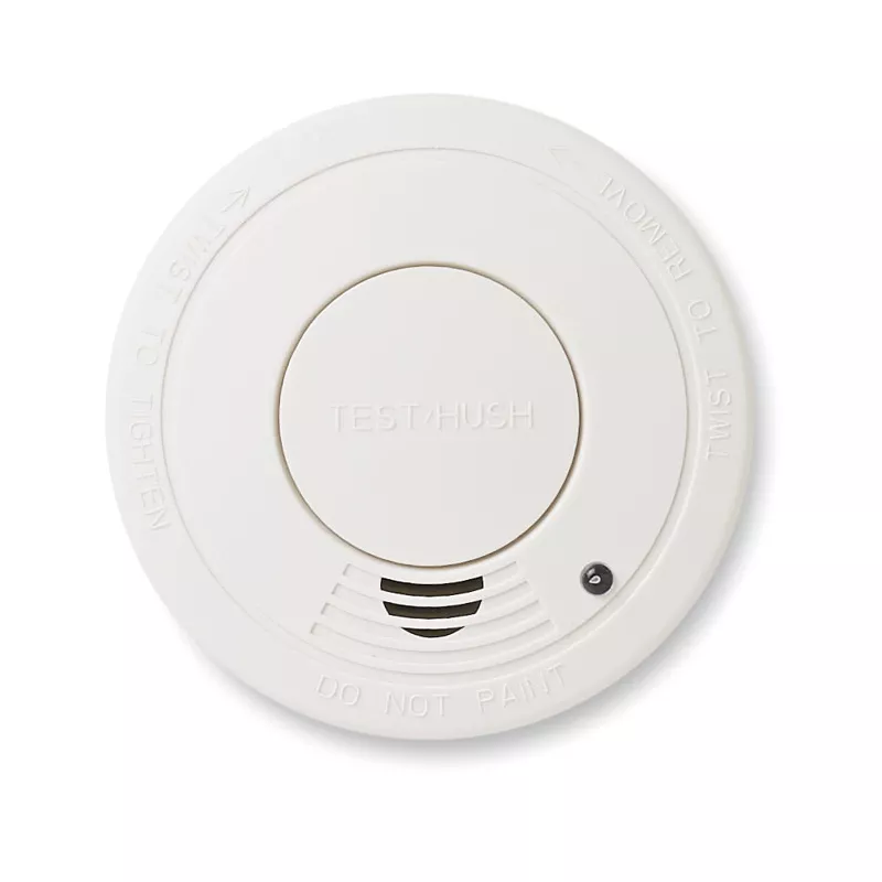 Czujnik dymu z baterią 9V NONSMOKE - Bialy (MO8426-06)