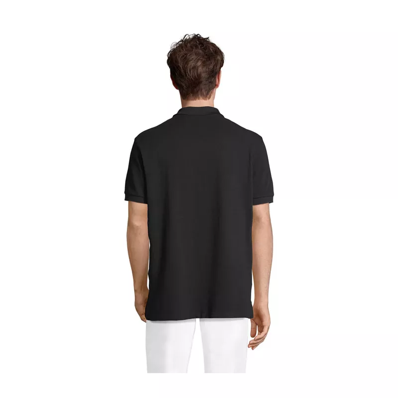 Koszulka polo męska z czesanej bawełny Sol's PACIFIC - Czarny (S04439-BK)