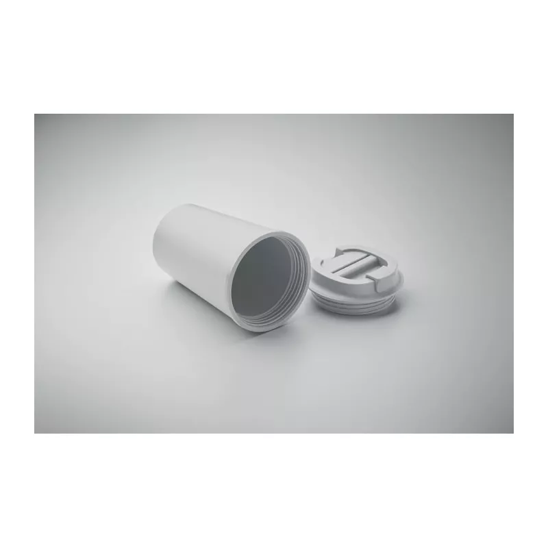 Kubek dwuścienny z PLA 350 ml BEIBAKU - Bialy (MO2310-06)