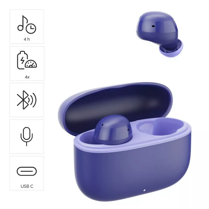 Bezprzewodowe słuchawki douszne Hama Freedom Buddy II - granatowy (VH012-04)