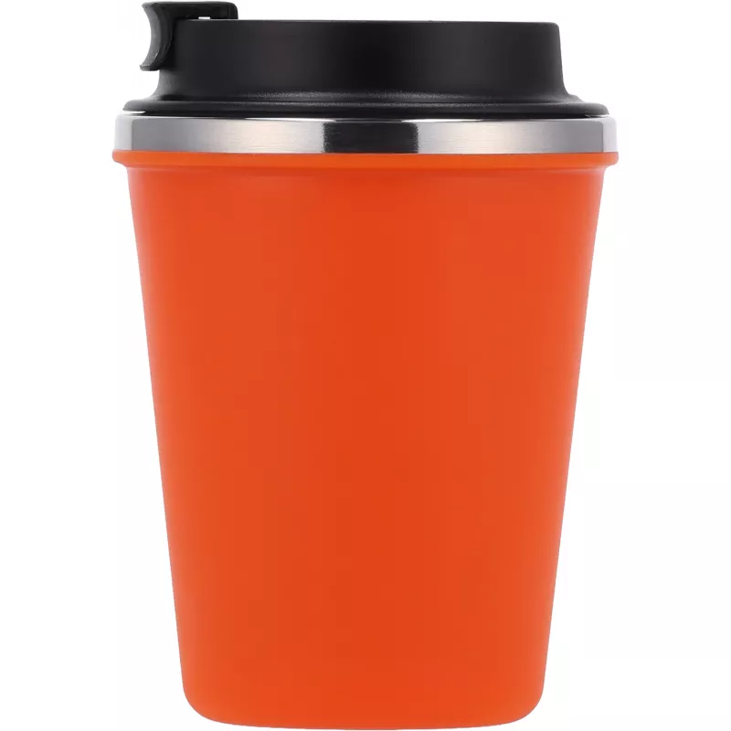 Kubek termiczny 350 ml z powłoką z recyklingu METODY - pomarańczowy (8496210)