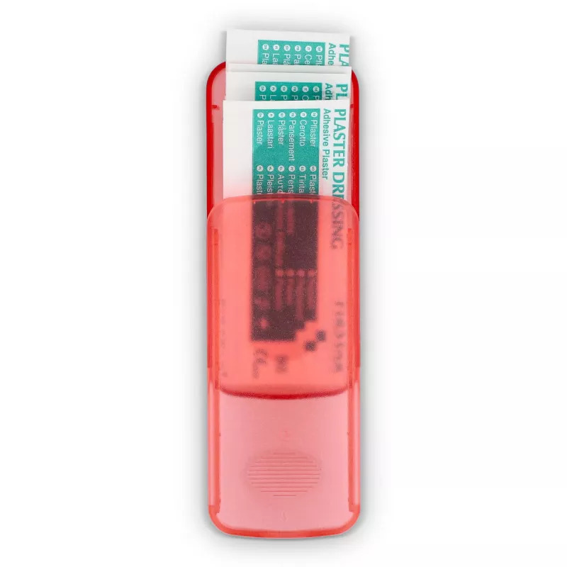 Pudełko z 5 plastrami z polietylenu (56 × 18 mm) - czerwony (LT90320-N0021)