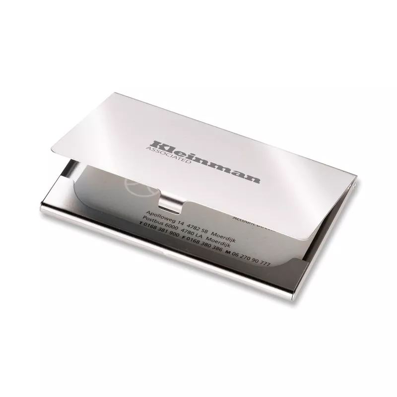 Wizytownik metalowy matowy STANWELL - Srebrny Mat (KC2206-16)