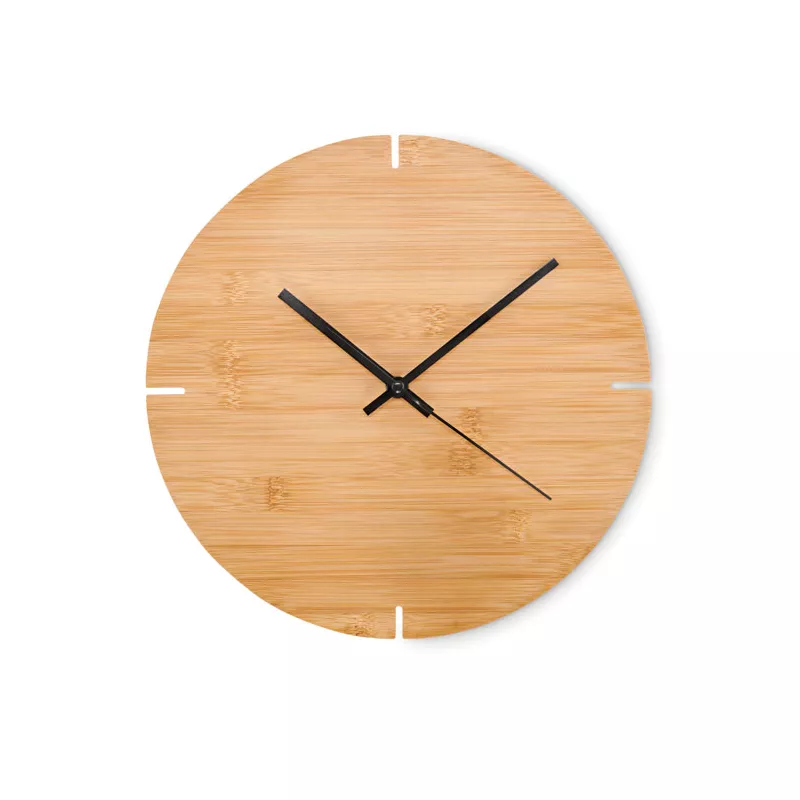 Zegar ścienny bambusowy Ø 30 cm ESFERE - Drewna (MO6792-40)