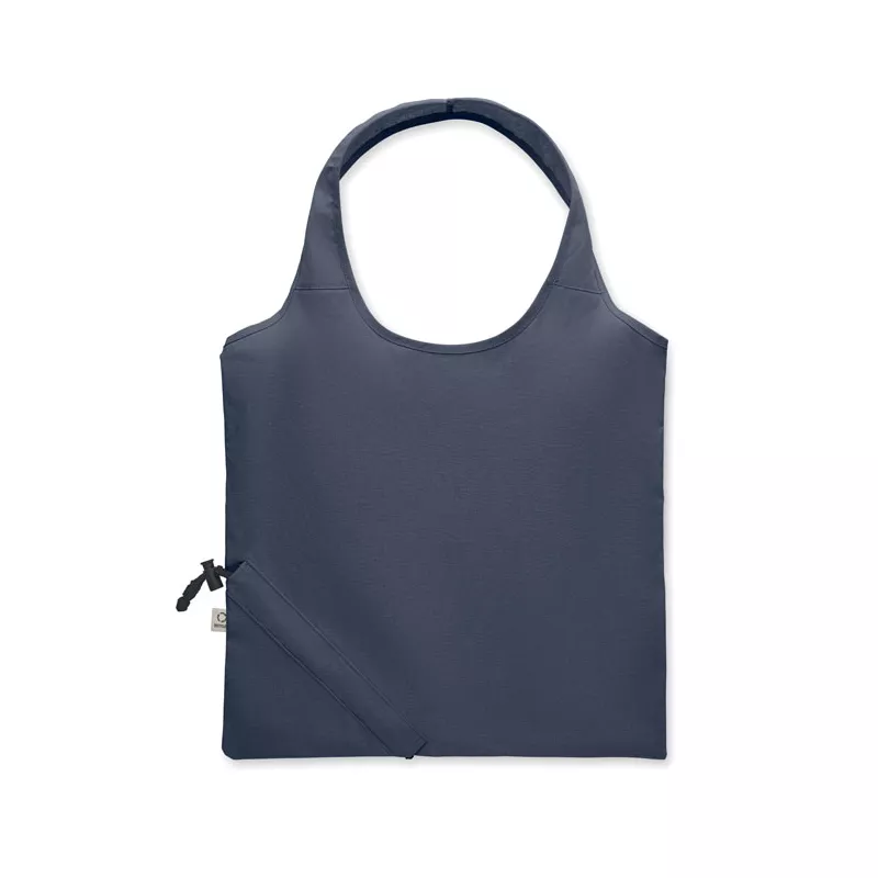 Torba składana z recyklingu 140 g/m² CARRIE COLOUR - Niebieski (MO2487-04)