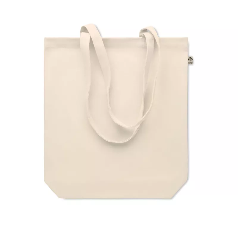 Torba płócienna organiczna z klinem 270 g/m² RASSA+ - Bezowy (MO6712-13)