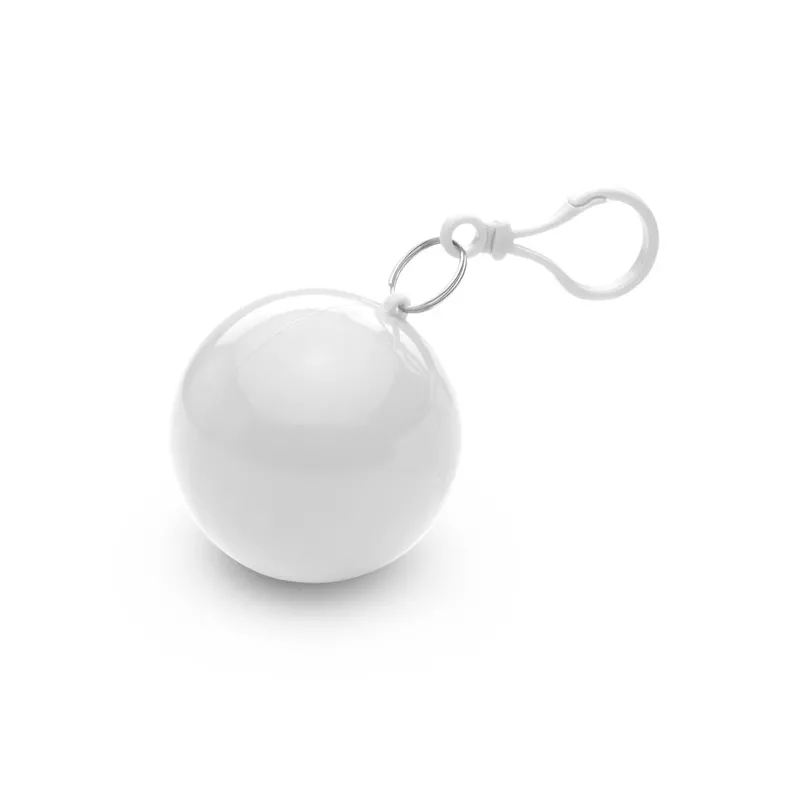 Ponczo przeciwdeszczowe w etui z karabińczykiem NIMBUS - Bialy (MO7421-06)