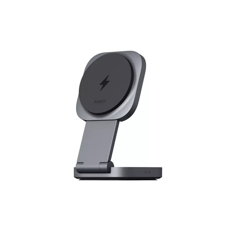 Magnetyczna ładowarka bezprzewodowa 15W Aukey - grafitowy (VAM11-15)