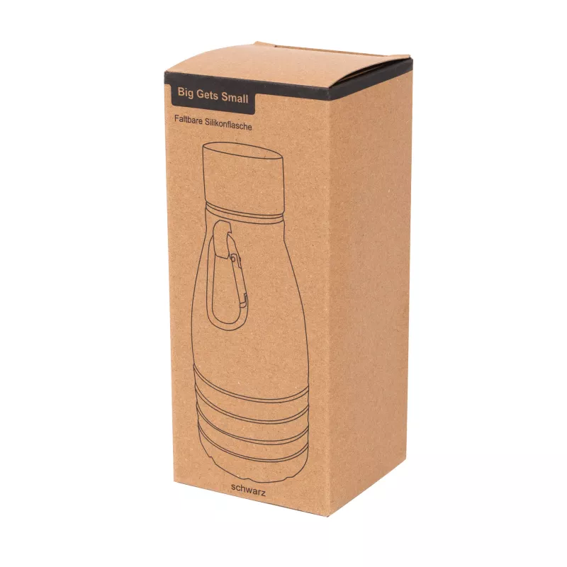 Składana butelka do picia 550 ml BIG GETS SMALL - czarny (56-0603190)
