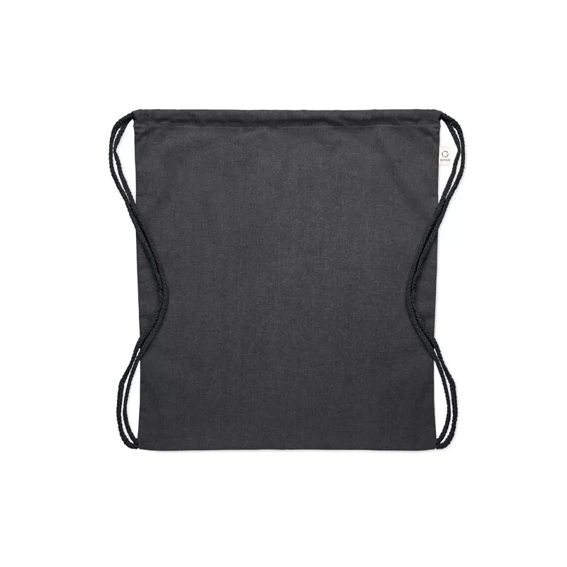Worek z recyklingu 140 g/m² CABETRI COLOUR - Czarny (MO2402-03)