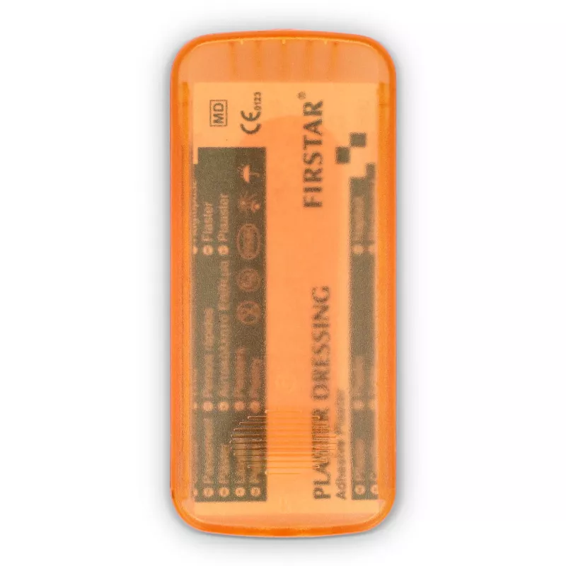 Pudełko z 5 plastrami z polietylenu (56 × 18 mm) - pomarańczowy (LT90320-N0026)