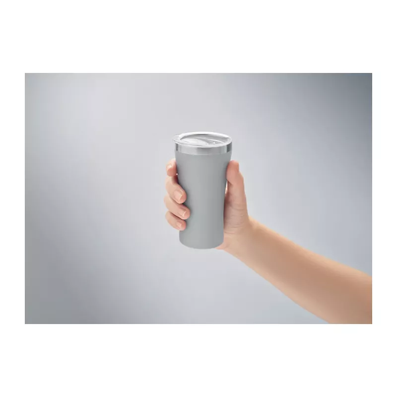 Kubek termiczny ze stali z recyklingu 160 ml OZ - Szary (MO2326-07)