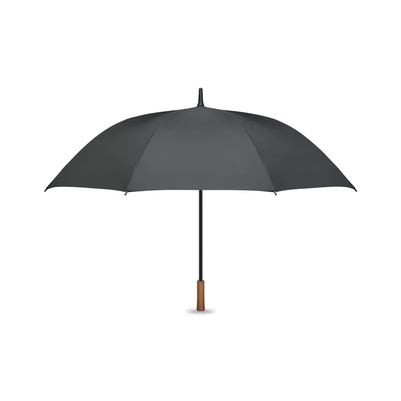 Parasol automatyczny 27" z drewnianą rączką RAYNA - Kamienny Szary (MO3220-15)