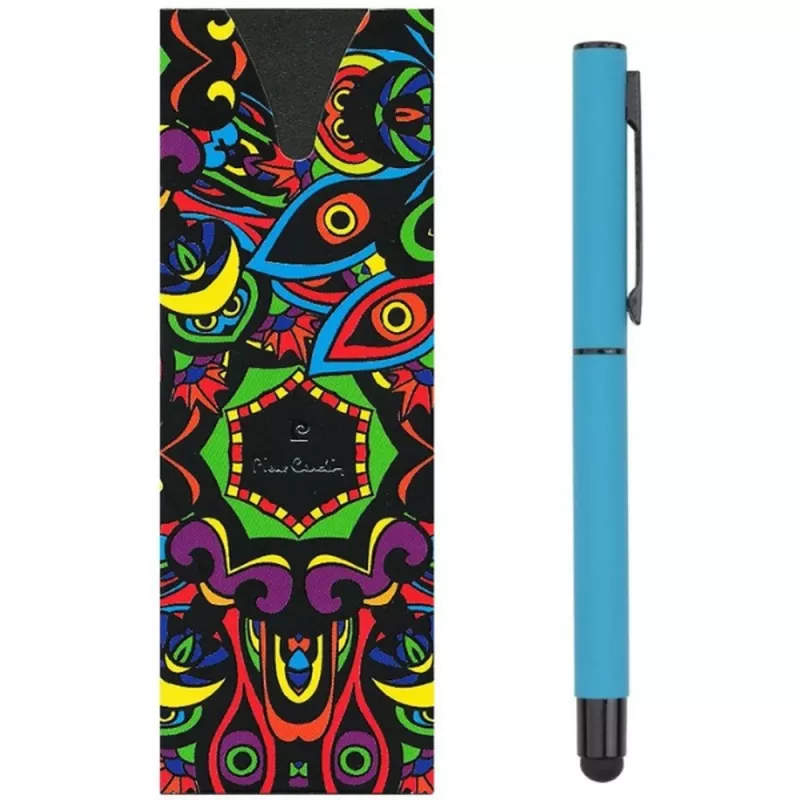 Pióro kulkowe touch pen soft touch CELEBRATION Pierre Cardin - jasnoniebieski (B0300605IP324)