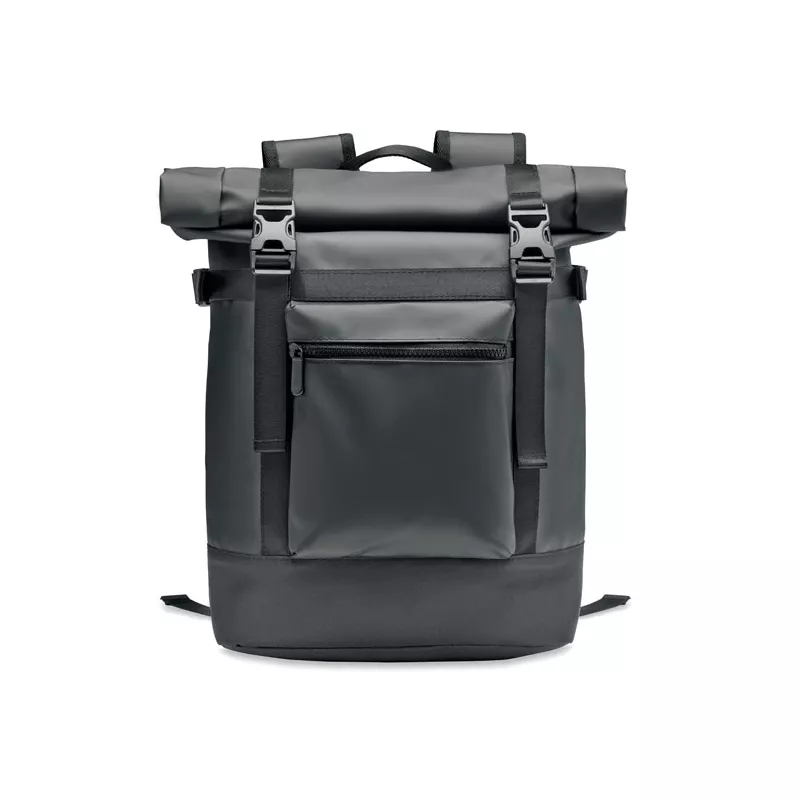 Plecak rolltop z tarpauliny JAYA BAG - Czarny (MO6939-03)