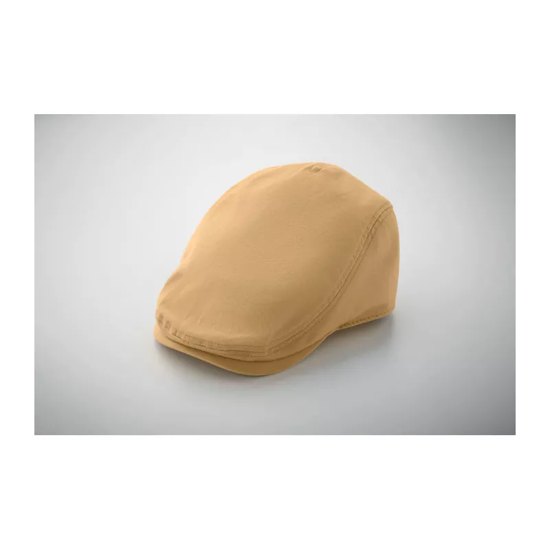 Czapka kaszkiet z bawełny twill 235 g/m² FLAT PEAK - Khaki (MO2850-39)