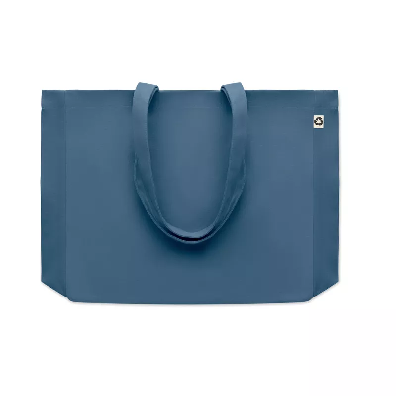 Torba z bawełny z recyklingu 280 g/m² RESPECT COLOURED - Niebieski (MO6380-04)