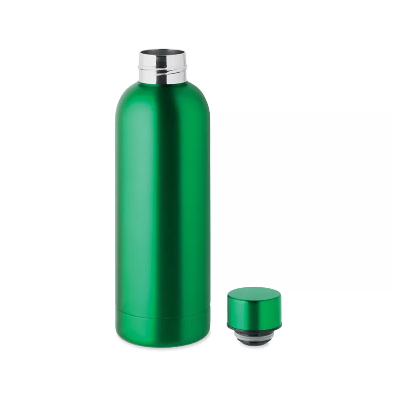 Butelka termiczna ze stali z recyklingu 500 ml ATHENA - Zielony (MO6750-09)