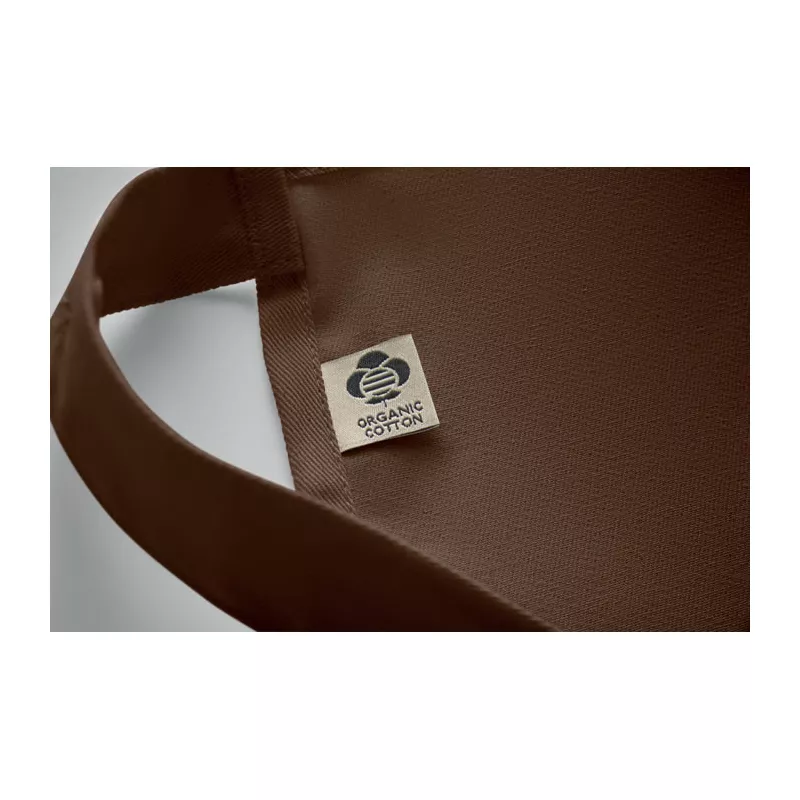 Fartuch z bawełny organicznej 240 g/m² GAMMA - Czekolada (MO2249-41)