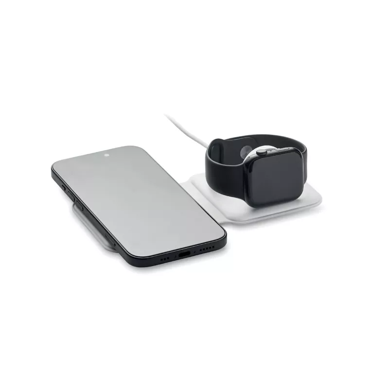 Stacja ładująca 2 w 1 składana 15W FLIP - Bialy (MO2445-06)