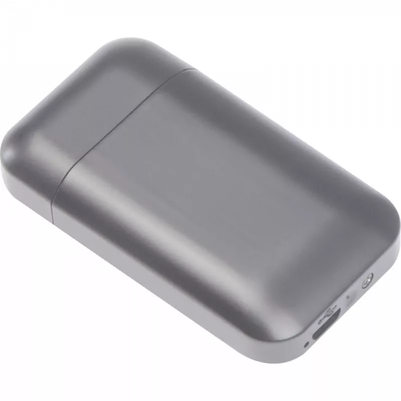 Zapalniczka z ładowaniem USB SIMONA - srebrny (9097697)