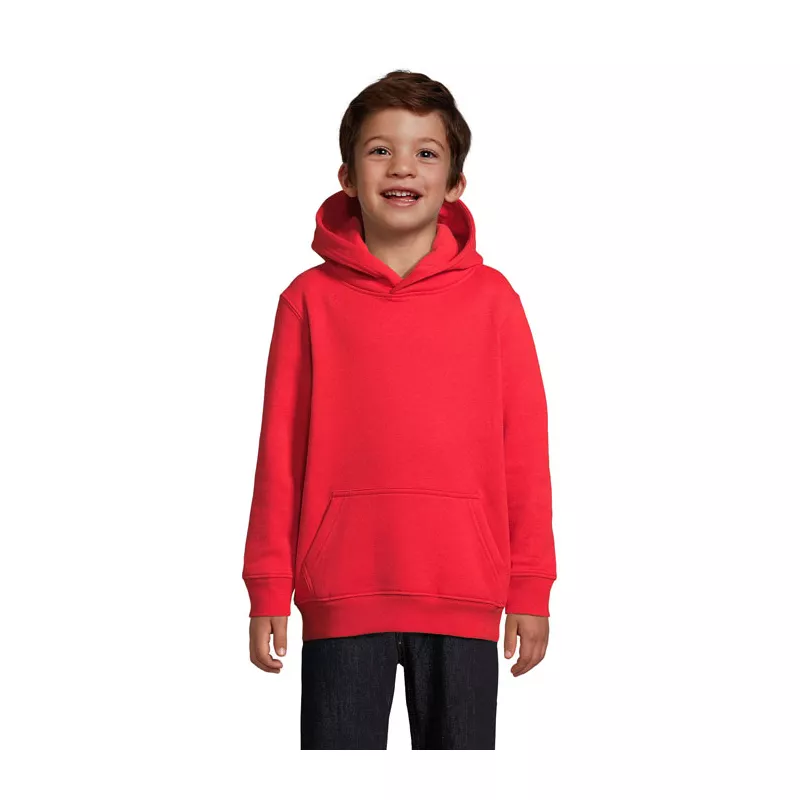 Bluza dziecięca z kapturem Sol's CONDOR KIDS - Bright Rojo (S04238-BT)